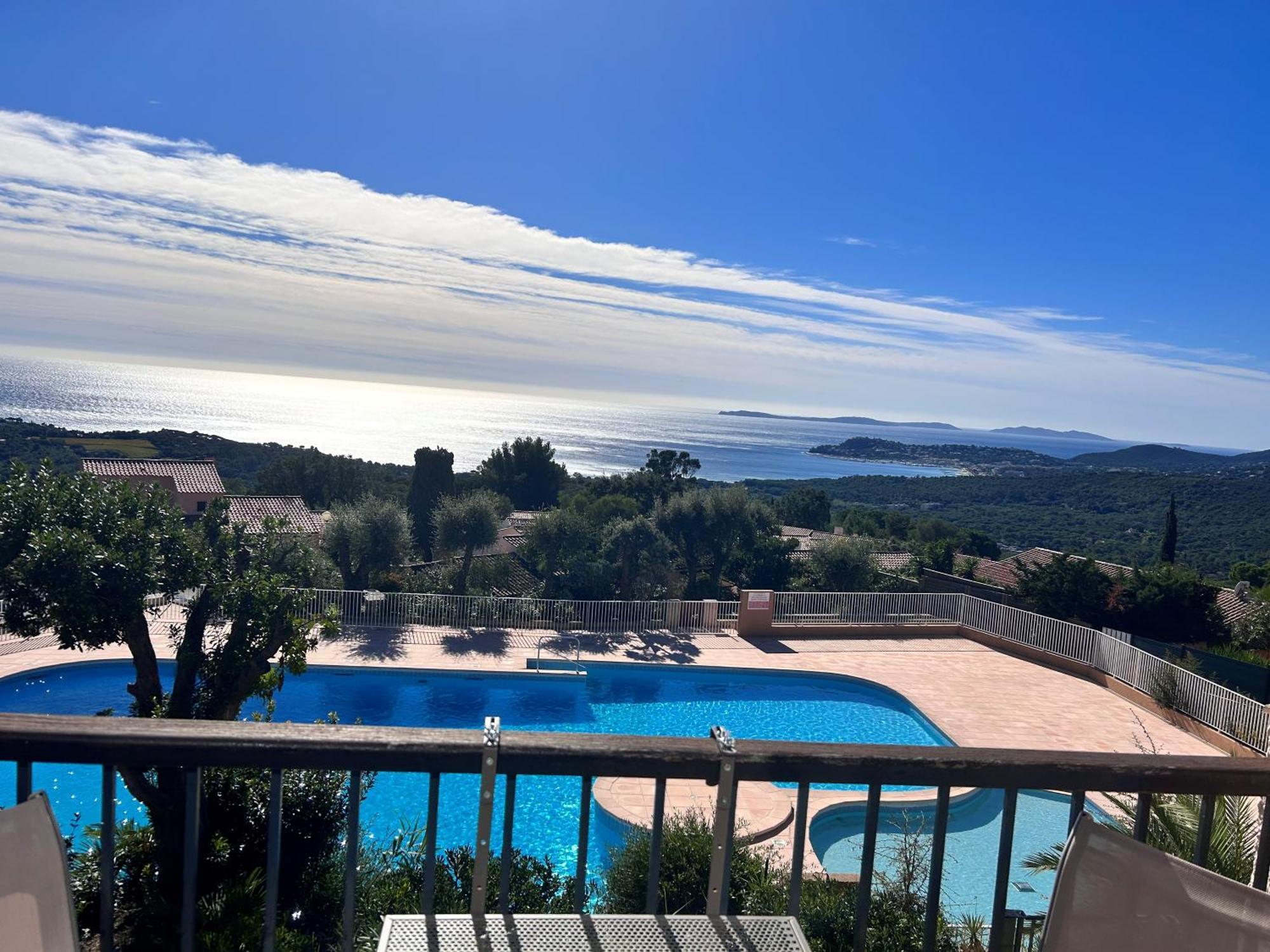 Studio Pool House Vue Mer Panoramique Amazing Sea View Wifi Linge Linen Inclut Aircondition La Croix-Valmer Eksteriør bilde